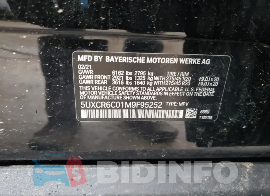 5UXCR6C01M9F95252 Photo# 14