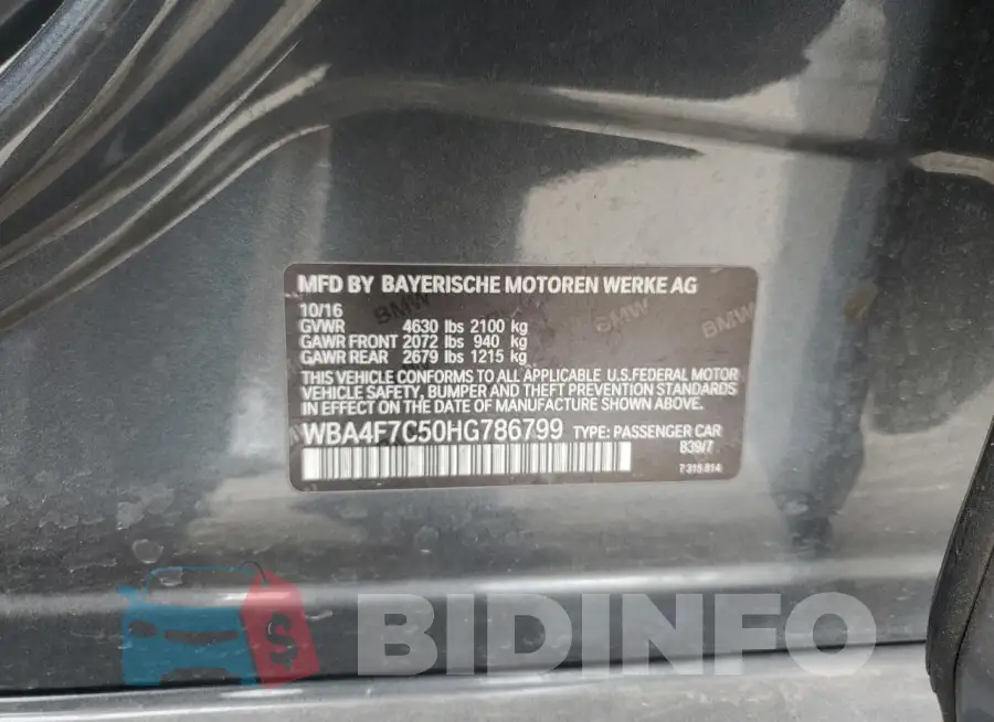 WBA4F7C50HG786799 Photo# 13