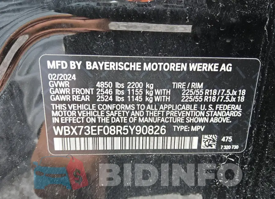 WBX73EF08R5Y90826 Photo# 12