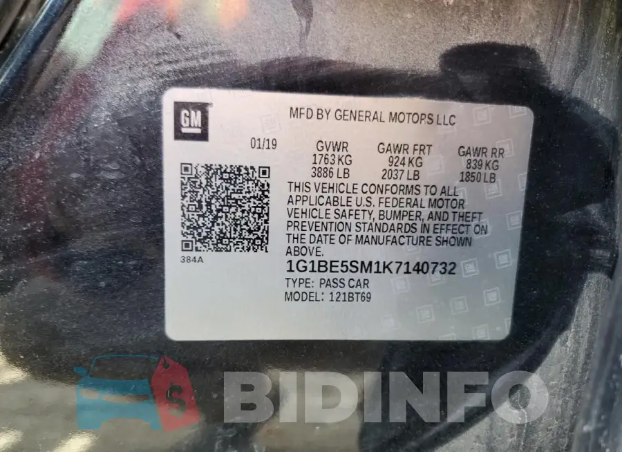 1G1BE5SM1K7140732 Photo# 13
