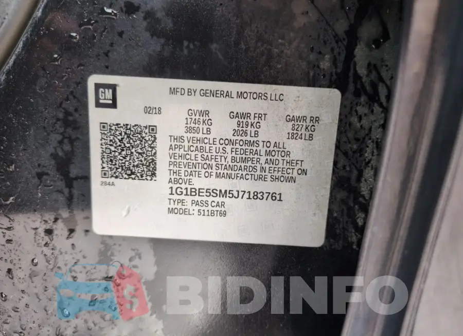 1G1BE5SM5J7183761 Photo# 12