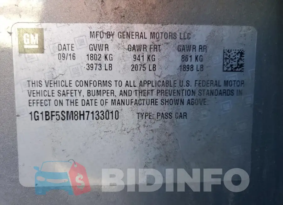 1G1BF5SM8H7133010 Photo# 12