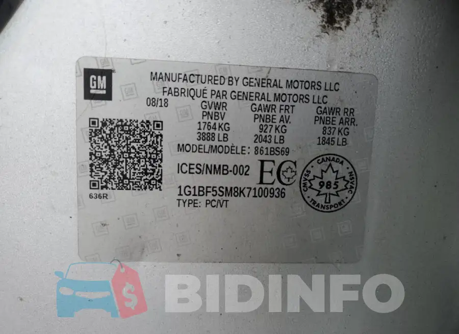 1G1BF5SM8K7100936 Photo# 13