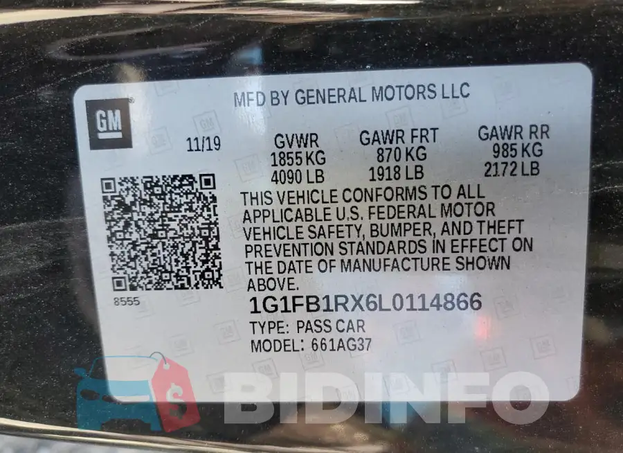 1G1FB1RX6L0114866 Photo# 12
