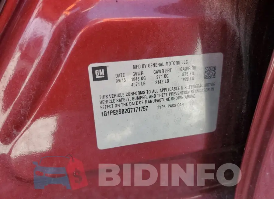 1G1PE5SB2G7171757 Photo# 12