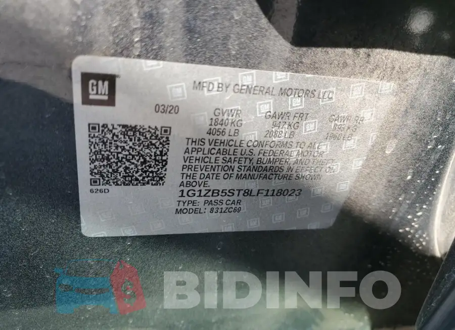 1G1ZB5ST8LF118023 Photo# 12