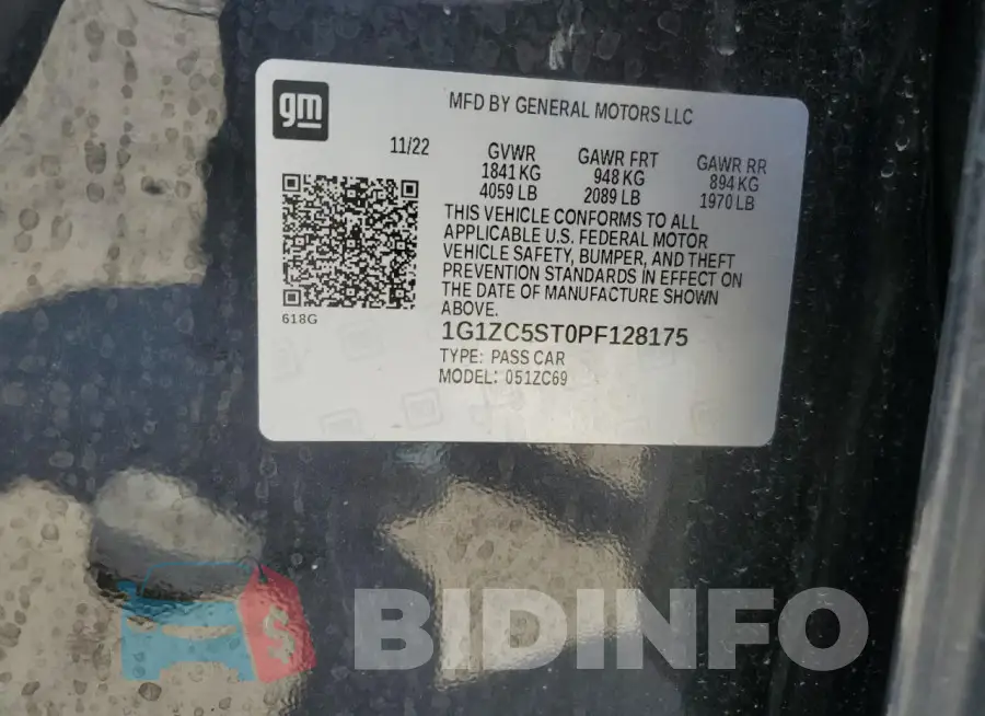 1G1ZC5ST0PF128175 Photo# 12