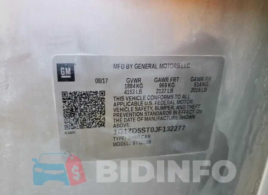 1G1ZD5ST0JF132277 Photo# 12
