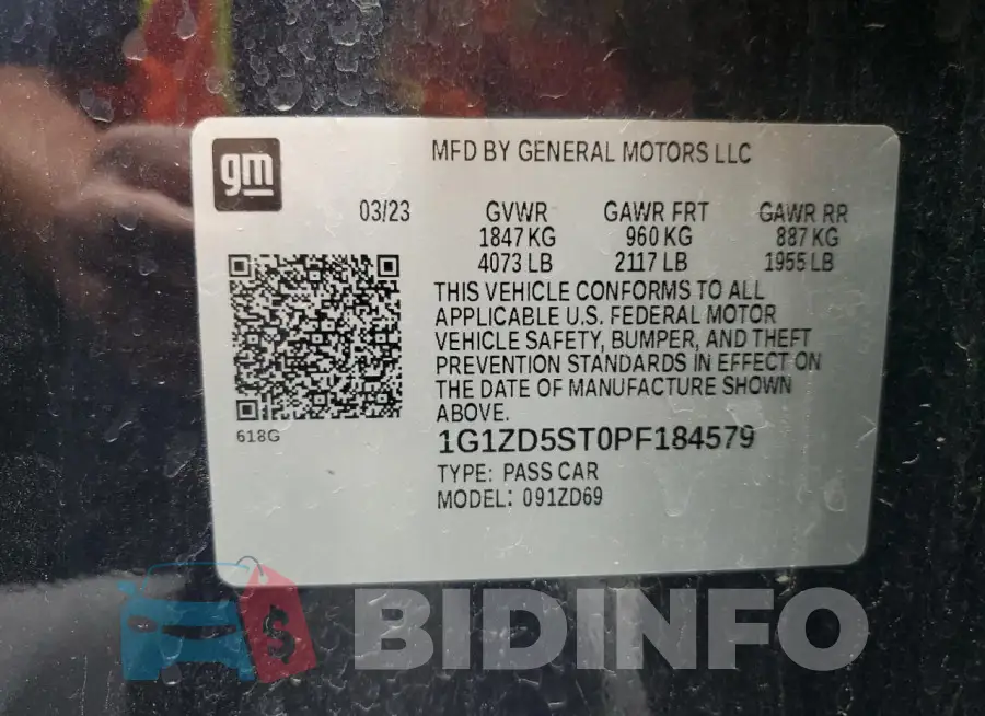 1G1ZD5ST0PF184579 Photo# 12