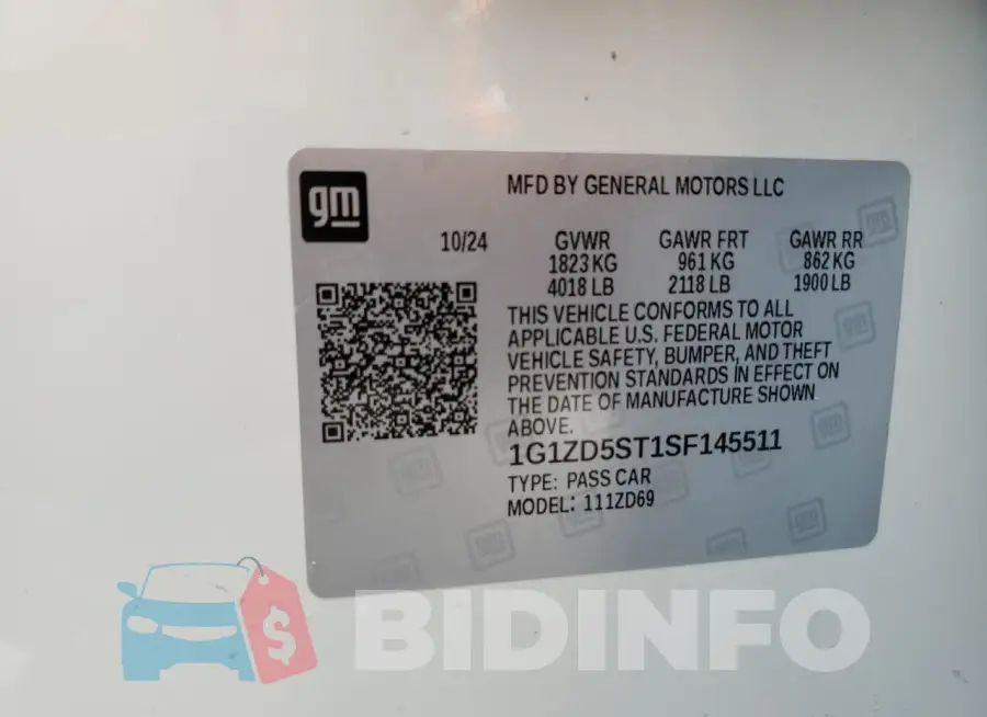 1G1ZD5ST1SF145511 Photo# 12