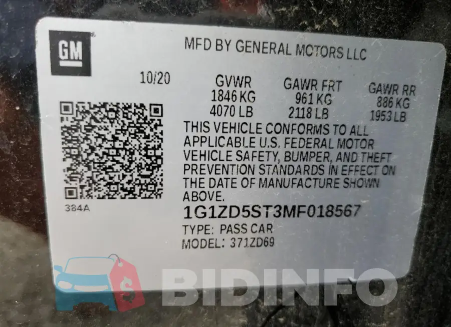 1G1ZD5ST3MF018567 Photo# 12