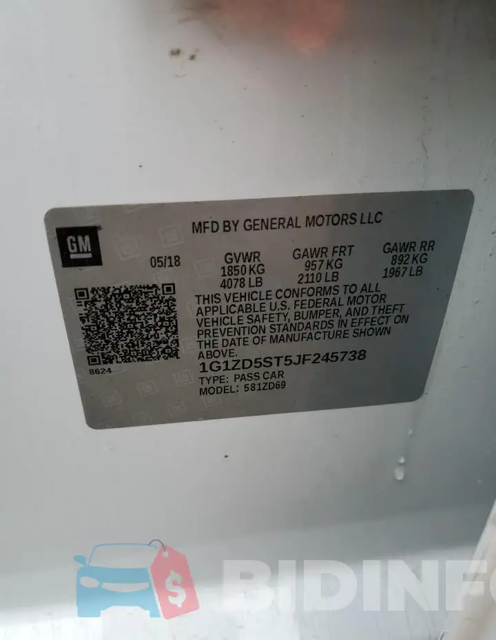 1G1ZD5ST5JF245738 Photo# 12