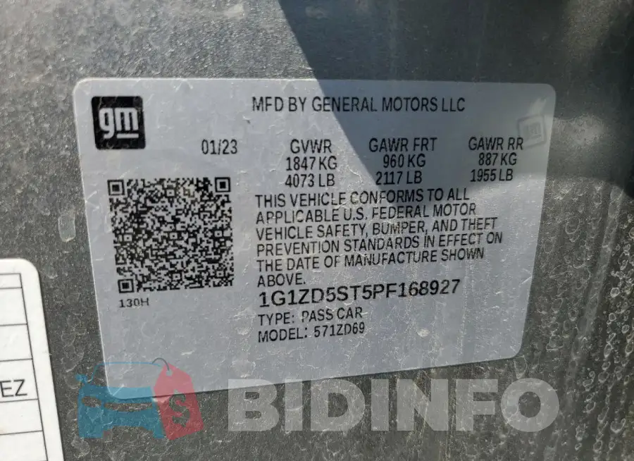 1G1ZD5ST5PF168927 Photo# 13