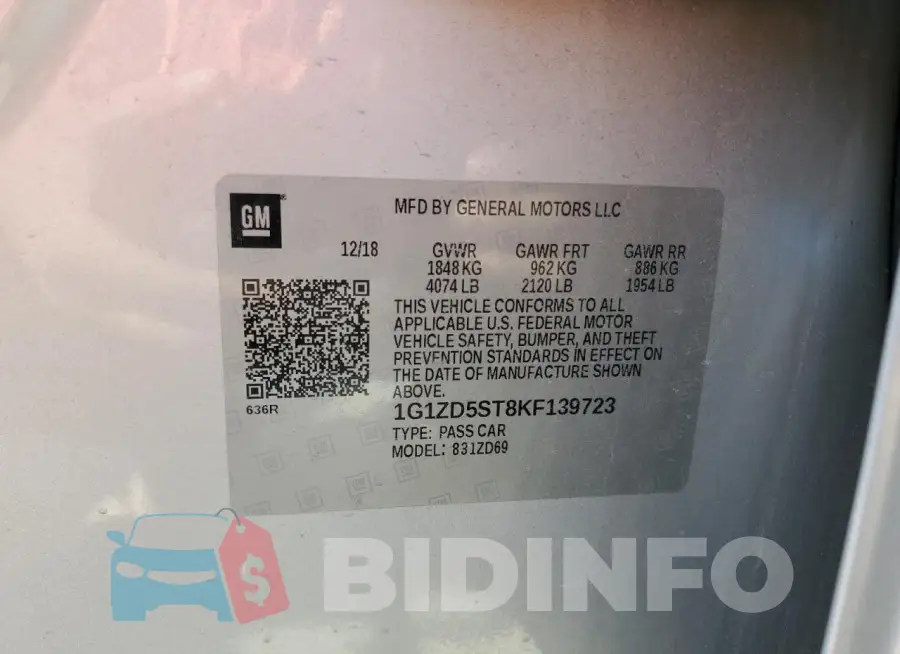 1G1ZD5ST8KF139723 Photo# 12