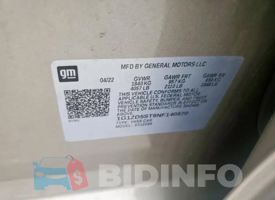 1G1ZD5ST9NF140870 Photo# 12
