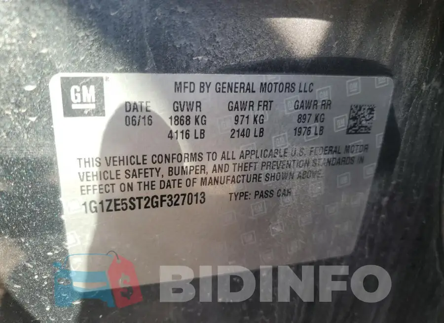 1G1ZE5ST2GF327013 Photo# 12