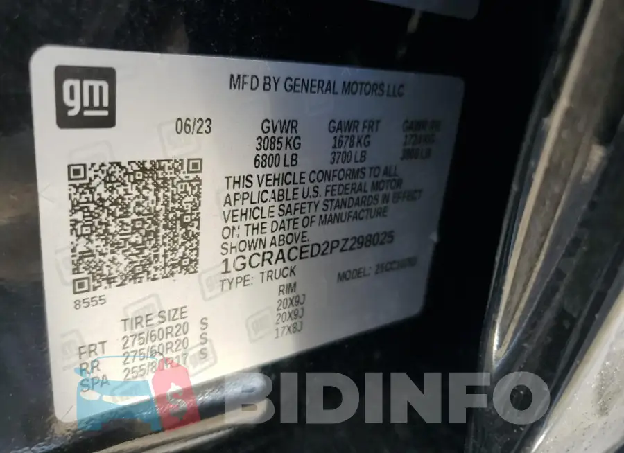1GCRACED2PZ298025 Photo# 12