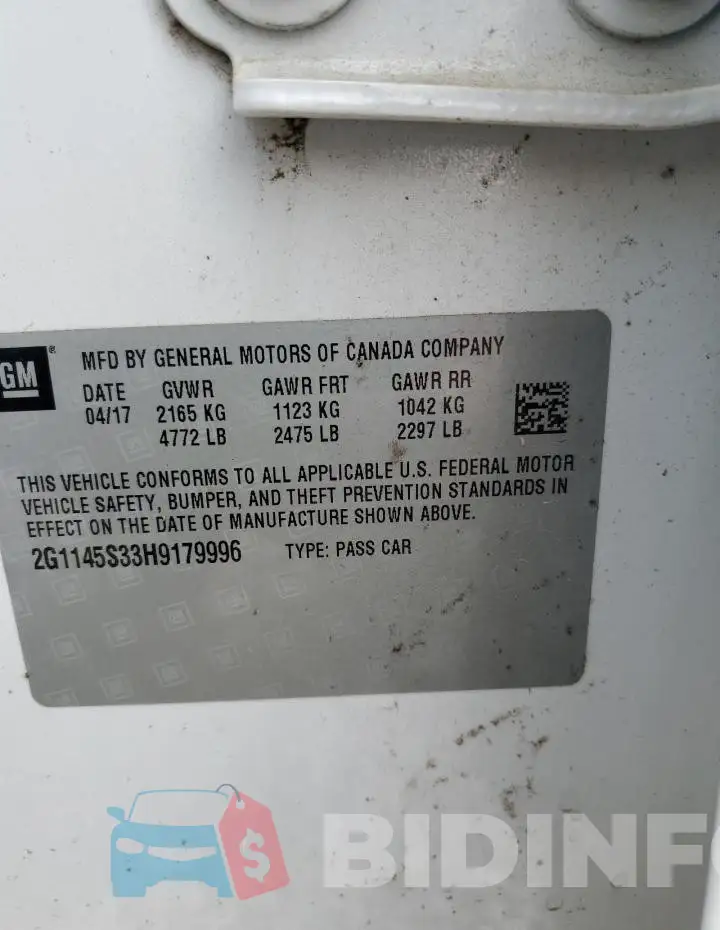 2G1145S33H9179996 Photo# 12