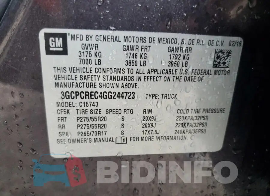 3GCPCREC4GG244723 Photo# 13