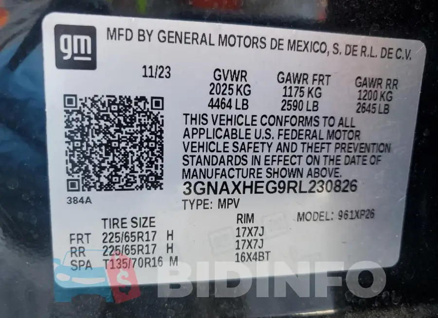 3GNAXHEG9RL230826 Photo# 14