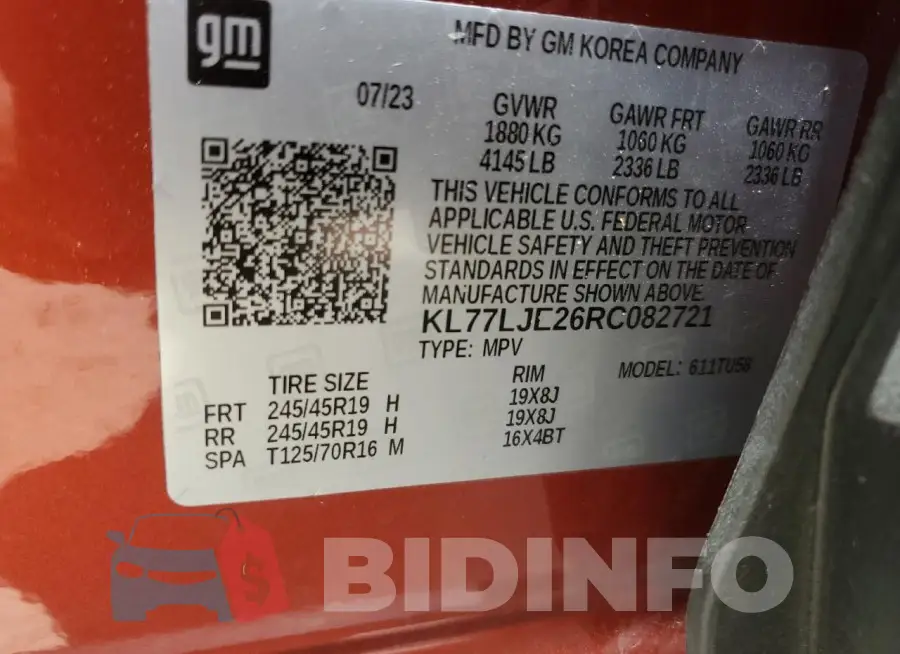 KL77LJE26RC082721 Photo# 13