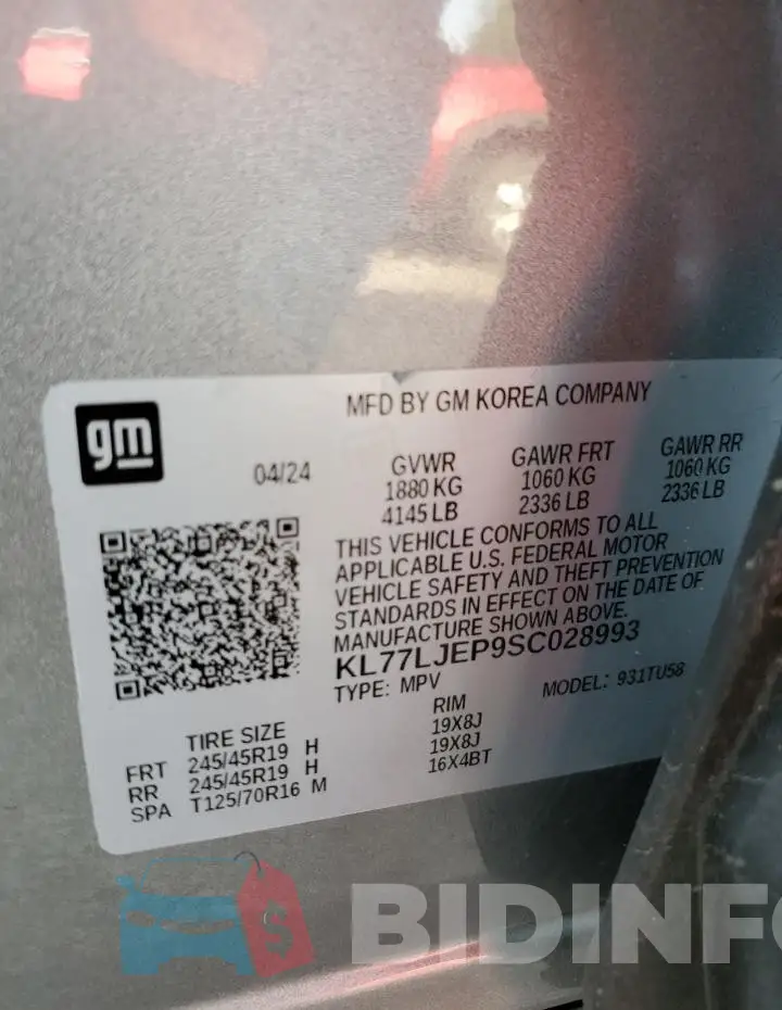 KL77LJEP9SC028993 Photo# 14