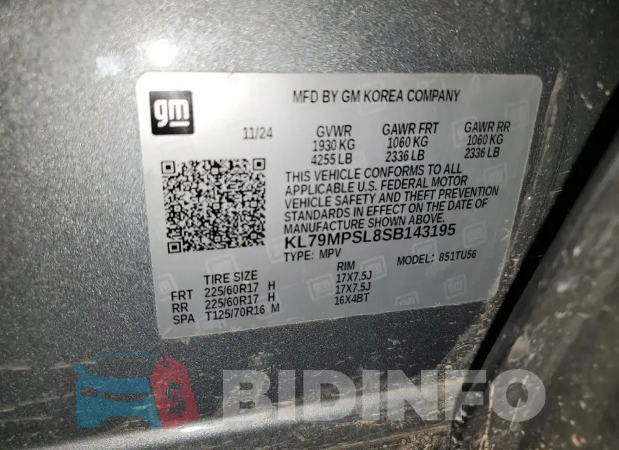 KL79MPSL8SB143195 Photo# 13