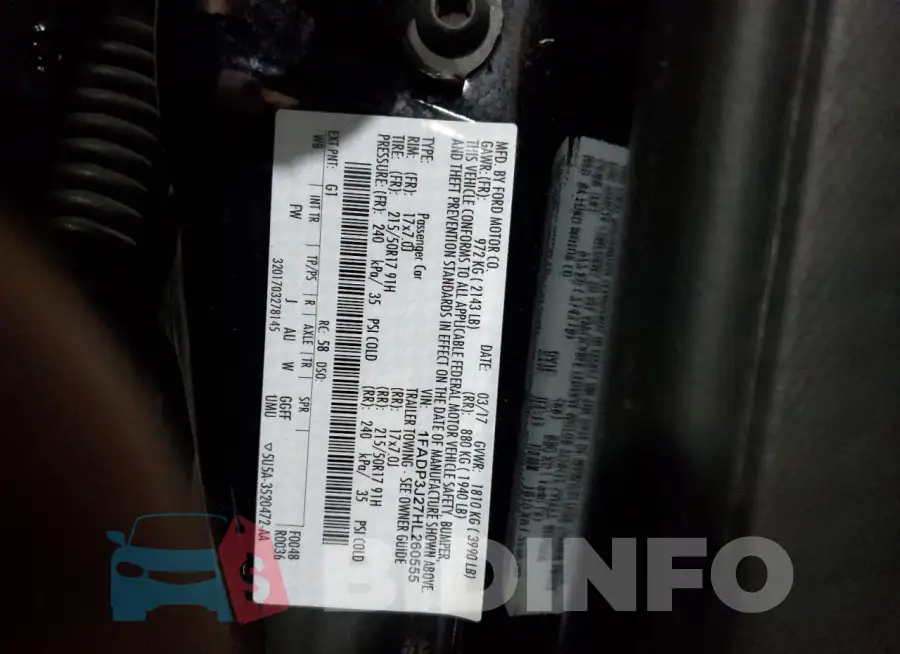 1FADP3J27HL260555 Photo# 12
