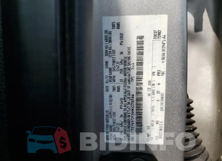 1FTEW1CF3HKC75744 Photo# 12