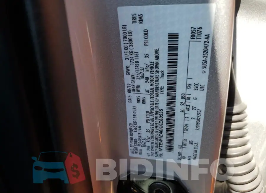 1FTEW1E46KKE60535 Photo# 12