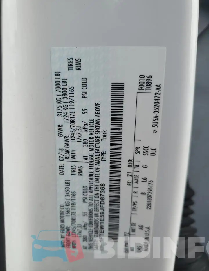 1FTEW1E59JFD87368 Photo# 12