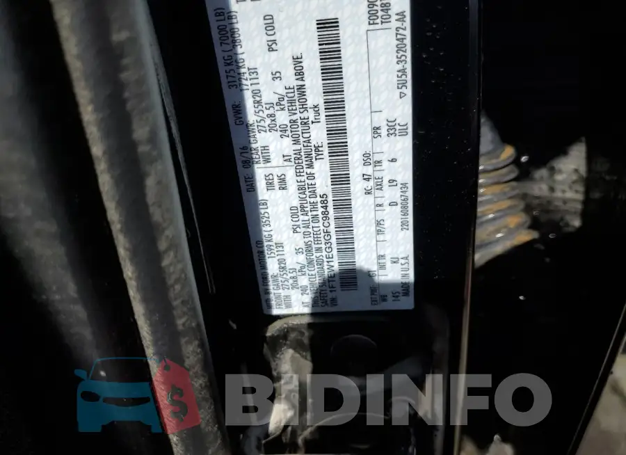 1FTEW1EG3GFC98485 Photo# 12