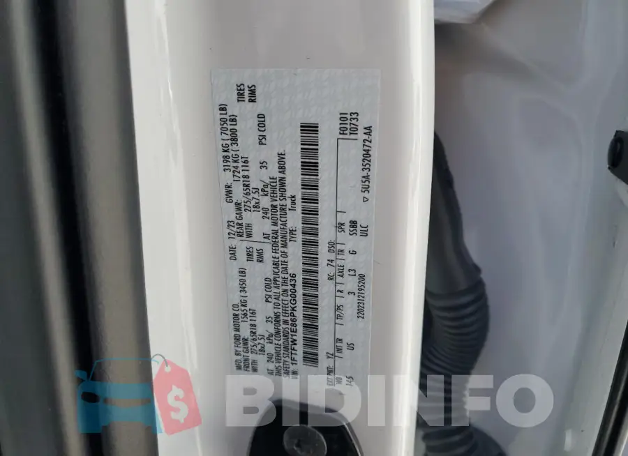 1FTFW1E86PKG00436 Photo# 12