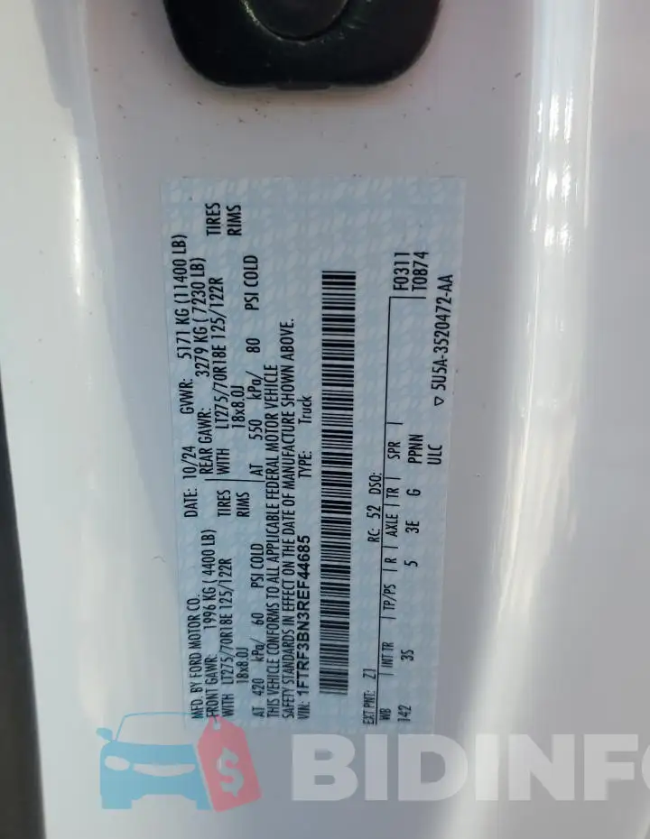 1FTRF3BN3REF44685 Photo# 12