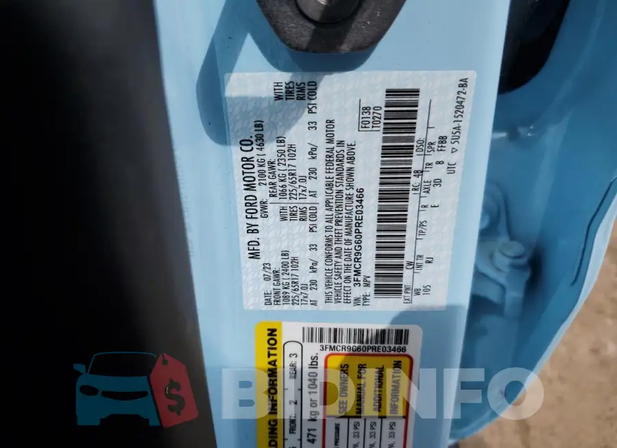 3FMCR9G60PRE03466 Photo# 13