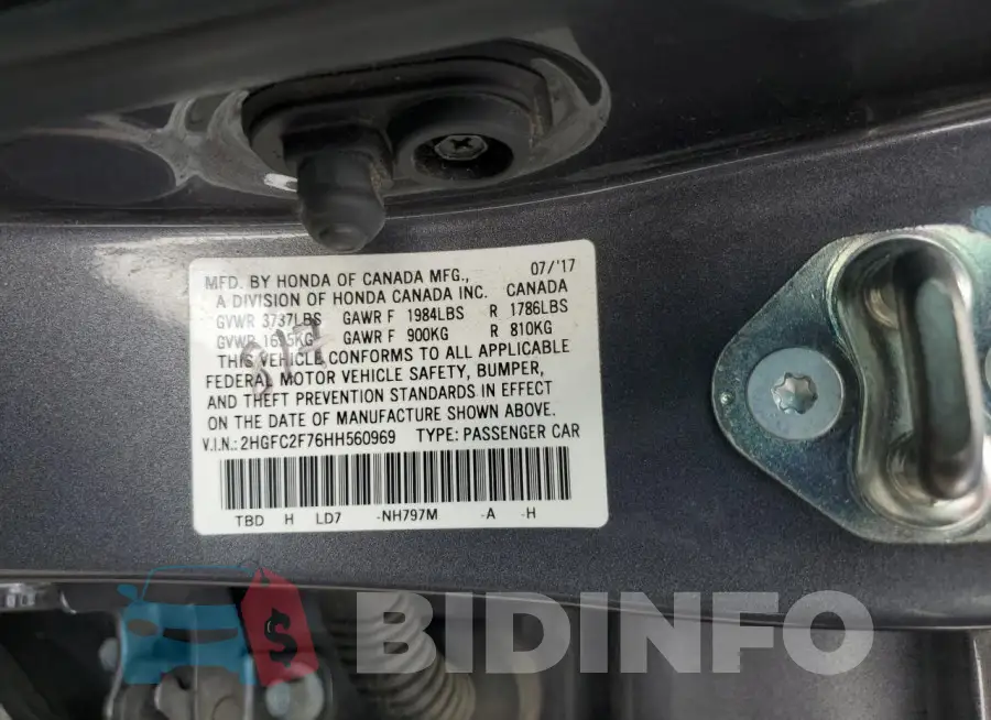 2HGFC2F76HH560969 Photo# 12