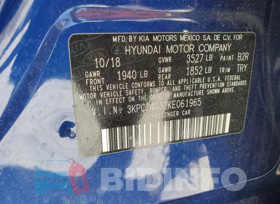 3KPC24A32KE061965 Photo# 12