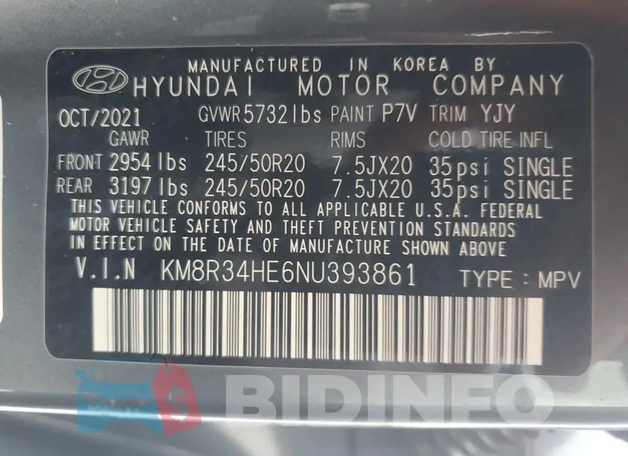 KM8R34HE6NU393861 Photo# 14