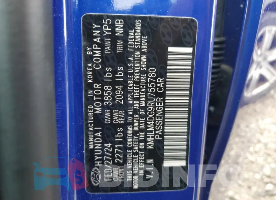 KMHLM4DG9RU755780 Photo# 13