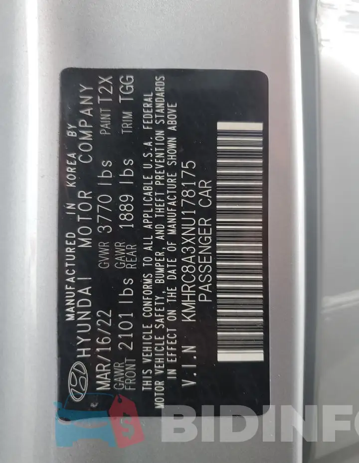 KMHRC8A3XNU178175 Photo# 12