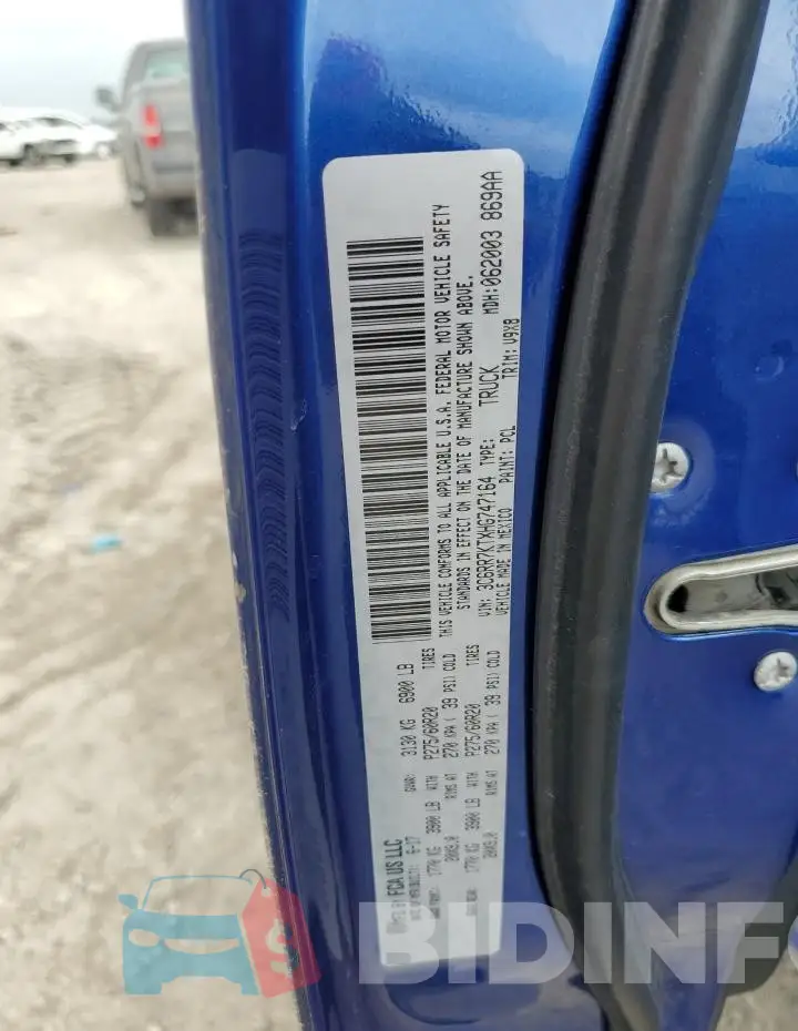 3C6RR7KTXHG747164 Photo# 13