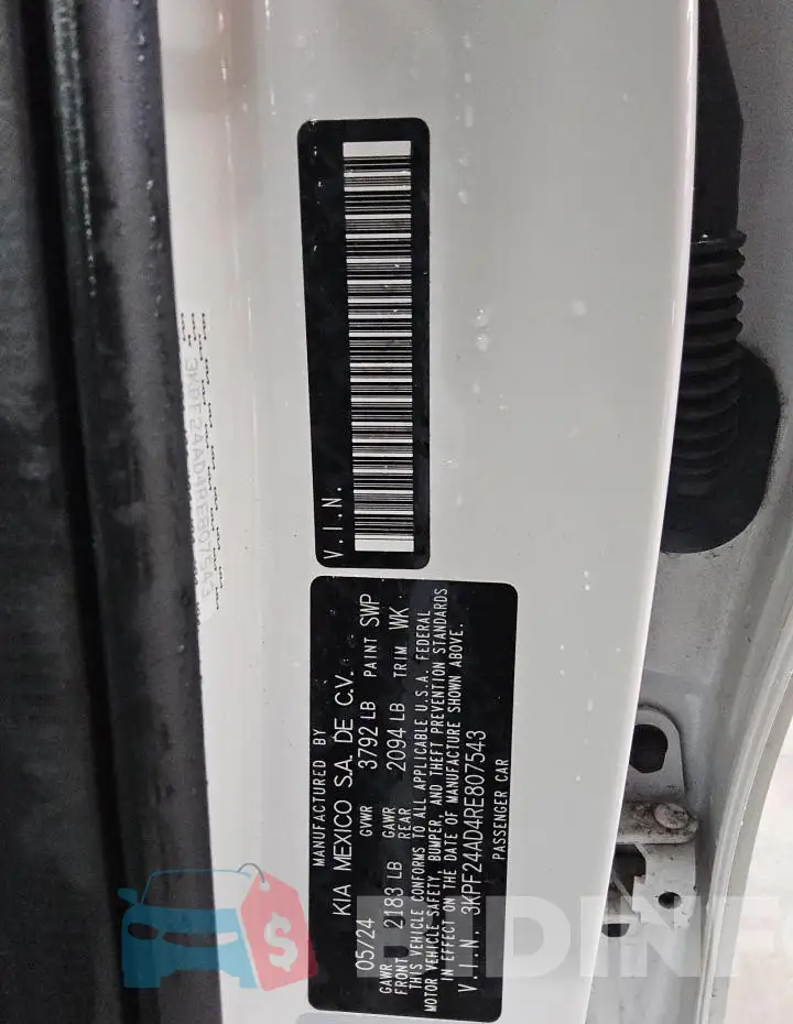 3KPF24AD4RE807543 Photo# 13