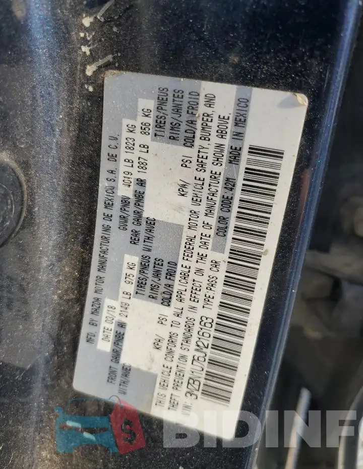 3MZBN1U76JM216163 Photo# 12