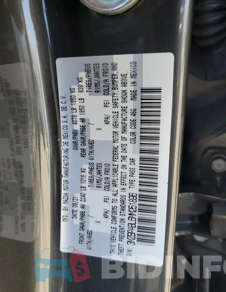 3MZBPABL6MM251896 Photo# 12