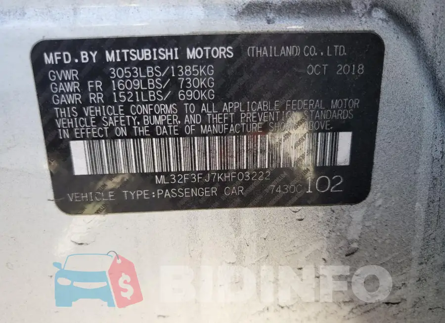 ML32F3FJ7KHF03222 Photo# 12