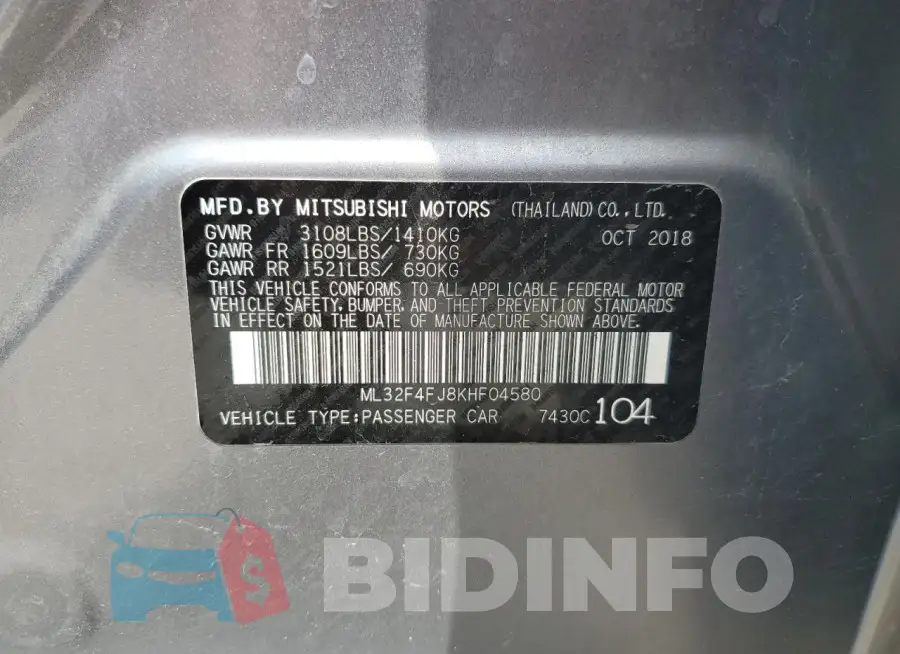 ML32F4FJ8KHF04580 Photo# 12