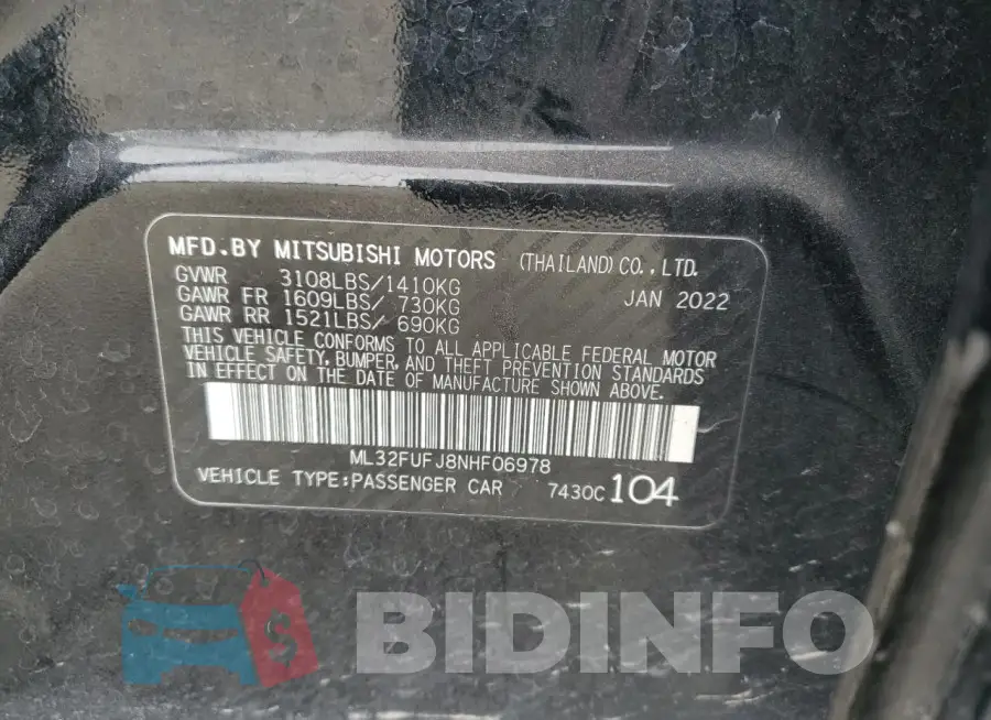 ML32FUFJ8NHF06978 Photo# 12
