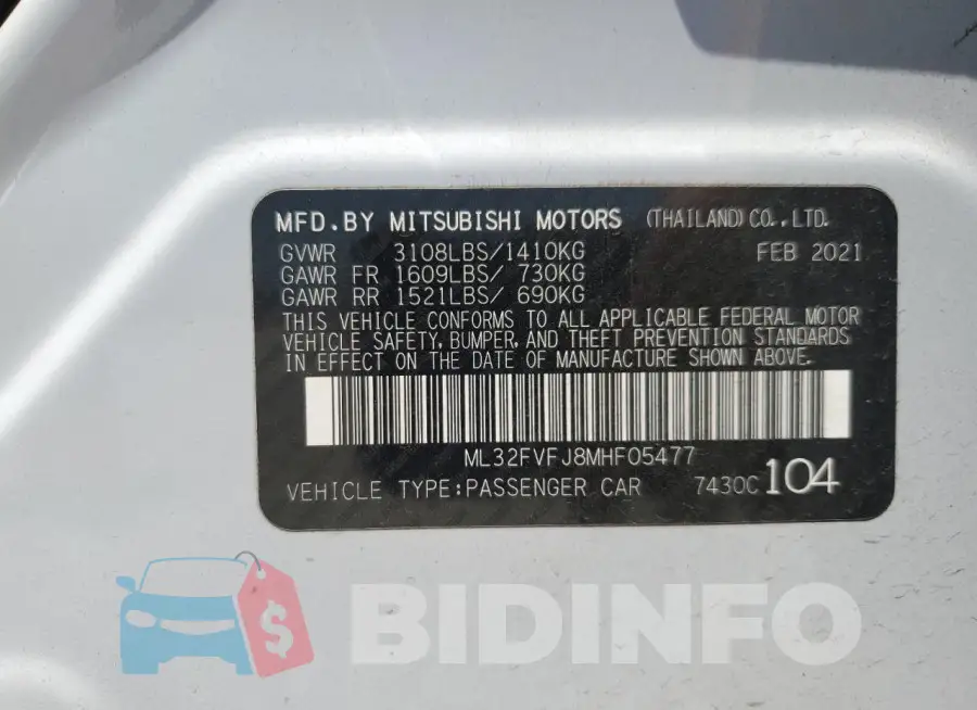 ML32FVFJ8MHF05477 Photo# 12