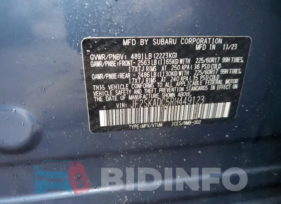 JF2SKADC5RH449123 Photo# 14