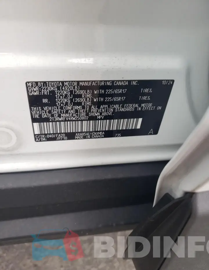 2T3RWRFV4RW250802 Photo# 13